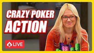 Brittany is Back to Dominate | Texas Holdem Live Cash Poker