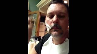David Eskridge doing Halloween makeup