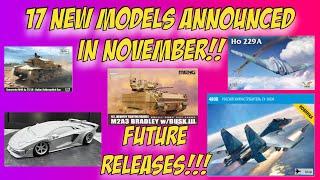 New Scale Models KIts Announced in November | 17 Future Releases | Airfix Zvezda Eduard