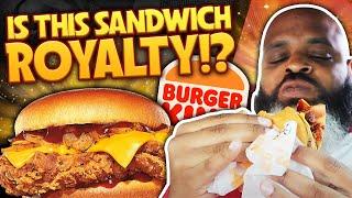 NEW Burger King Royal Crispy Chicken Sandwich Review | BBQ BACON & CHEESE