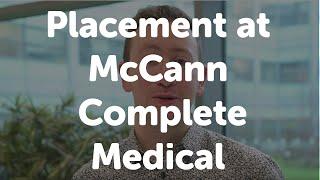 Simon Stones: Placement at McCann Complete Medical