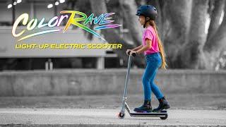 Light up your ride with the Razor Color Rave Electric Scooter!