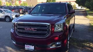 2018 GMC Yukon XL SLT Dual Blu Ray DVD Handsfree Hatch Sunroof Red Oshawa ON Stock #181271