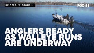 Walleye run combined with record warm weather means busy springtime fishing in Wisconsin