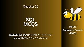 SQL MCQ Questions and Answers PDF | SQL Class 9-12 MCQs Ch 22 Notes App | DBMS e-Book Download