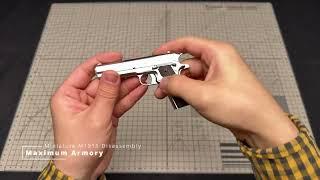How to assemble and disassemble the M1911 miniature in 1:2 version?#maximumarmory