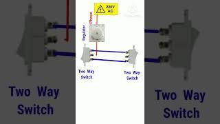 Fan and two way switch connection, fan regulator connection