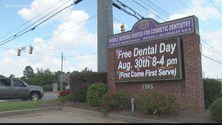 Dentist office offering free dental services