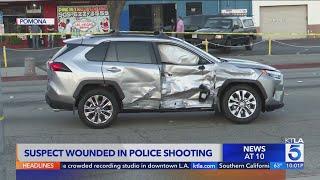 Suspect wounded in police shooting in Pomona