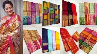 Latest design Kanchipuram pure pattu sarees collections with prices