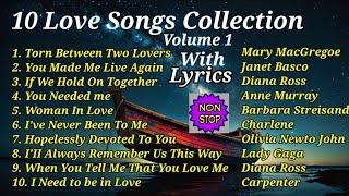 10 LOVE SONGS COLLECTION VOLUME 1 WITH LYRICS.