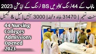 2nd Shift Govt BSN Admissions Opened 2023 With 31470/- Per month Stipend!