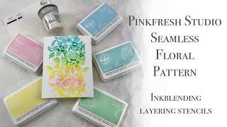 Pinkfresh Studio | Seamless Floral Panel | Ink Blended Cards