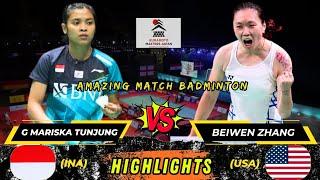 Amazing match  Gregoria mariska tunjung vs Beiwen Zhang Masters Japan