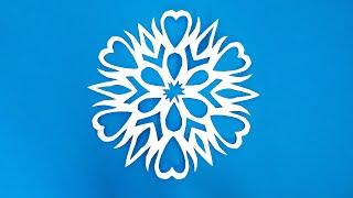 DIY snowflakes️How to make a beautiful paper snowflake️