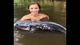 GIRL CATFISH NOODLING