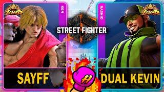 SF6 Sayff (KEN) VS Dual Kevin (RASHID)Street Fighter 6スト64K 60ᶠᵖˢ