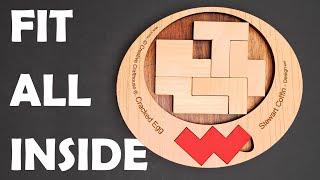 Cracked egg puzzle. Fit all parts inside.