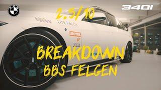 BMW 340i tuning - (2.5/10) BBS 9Jx19 Zoll Felgen - BREAKDOWN!