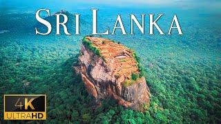 FLYING OVER SRI LANKA (4K Video UHD) - Relaxing Music With Beautiful Nature Video For Stress Relief