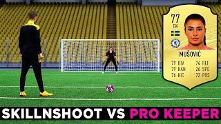 HOW GOOD IS A PRO WOMEN's GOALKEEPER? skillNshoot vs Professional Female Football Player