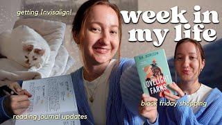 WEEK IN MY LIFE VLOG | winter books, getting invisalign & updating my reading journal