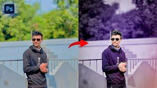 Dark Mood Photo Editing in Photoshop । Black Moody Color Grading । Photoshop Tutorial 2024