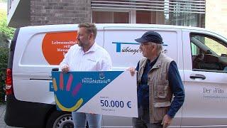 Fernsehlotterie Deutschland spendet neuen E-Kühltransporter für Tübinger Tafel