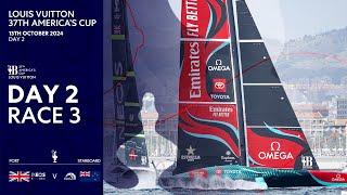 Louis Vuitton 37th America's Cup Race 3 | INEOS Britannia vs Emirates Team New Zealand | Full Replay