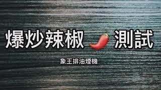[IQV排油煙機]爆炒辣椒，實機實測，挑戰無煙環境！#象王排油煙機