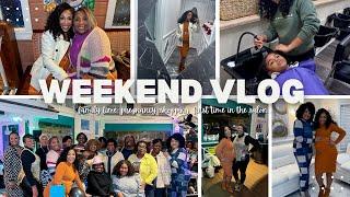 Family Weekend Vlog| pregnancy cravings, my first vajacial, birthday dinner, hair wash day+ laughsss