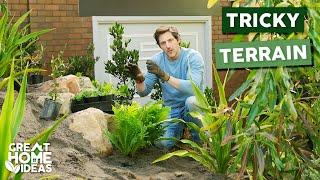 Building Perfect Low-Maintenance Garden Into Sloped Yard | Great Home Ideas