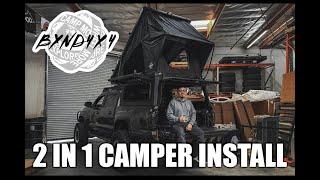 How To Install the New Bynd4x4 2 In 1 Camper Shell onto A Toyota Tacoma | Discount Code Below