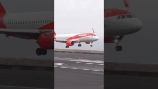 Bounce Landing Skilled Pilot Easyjet A320 at Madeira Airport