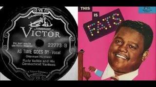 Rudy Vallee and His Connecticut Yankees - As Time Goes By vs Fats Domino - As Time Goes By