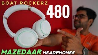 boAt Rockerz 480 Wireless Headphones with Powerful BASS & 6 RGB Modes 