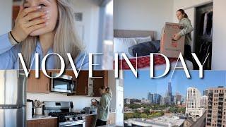 MOVE IN DAY | moving to a luxury high rise in downtown chicago