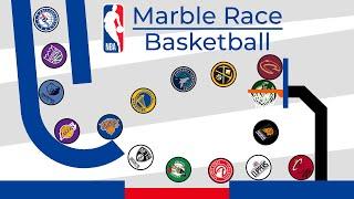 Basketball Marble Race NBA playoffs 2023