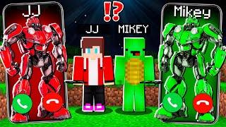 JJ Creepy BumbleBee vs Mikey BumbleBee CALLING to JJ and MIKEY at 3:00am ? - in Minecraft Maizen