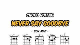 Never Say Goodbye Chord Guitar - Bon Jovi #chordguitar #easychord