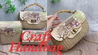 Creative Inspiration Handmade handbag with Hemp Rope and Iron Wire #diy #craft #handmade