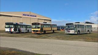 NRM Bluebird 257 passes Volvo B59 1001, Volvo B58 1466 & MAN SL200 1812