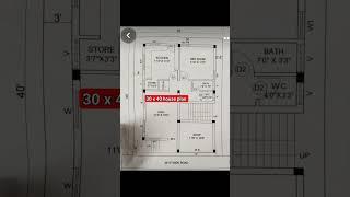 30x40 house plan | 30x40 house design #viral #shortvideo #shorts