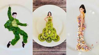 TikTok artist Ruby Perman creates red carpet fashions out of food