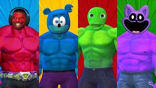 SUPERHERO HULK DANCE CHALLENGE | Skibidi Hulk vs Gummy Bear Hulk vs Alien Popoy Hulk vs Catnap Hulk