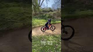 Just a 2 year old kid and his MTB glow up  #enjoytheride