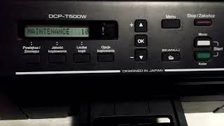 BROTHER DCP-T500W Service Menu PRINTHEAD CLEANING