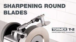 Tormek RBS-140 Round Blade Sharpening Attachment | T-2 Pro Kitchen | Live Demo