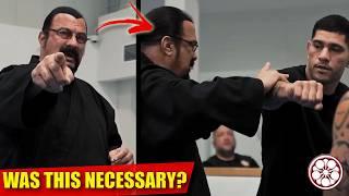 STEVEN SEAGAL teaches ALEX PEREIRA how to FINISH a Fight!