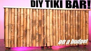 I built a folding home TIKI BAR on wheels!